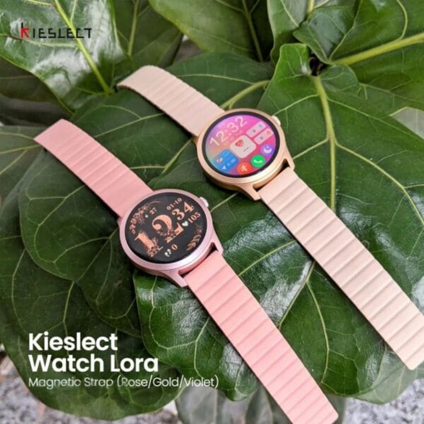 Kieslect Lady Smart Watch Lora ( New Version ) - 2 Bracelets Magnétique / Silicone – Image 3