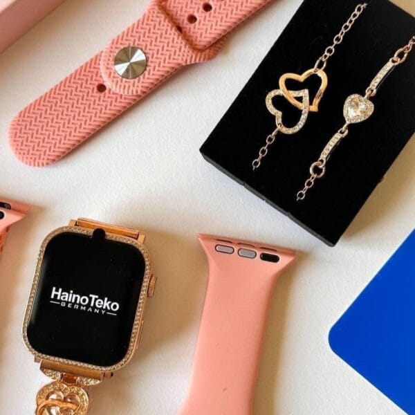 HainoTeko G10 Mini - Smart Watch Féminine Élégante avec Ecran Amoled & 4 Bracelets – Image 5