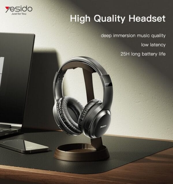 YESIDO EP04 - Casque Bluetooth 5.3 avec ANC & Transparency Mode - Noir – Image 12