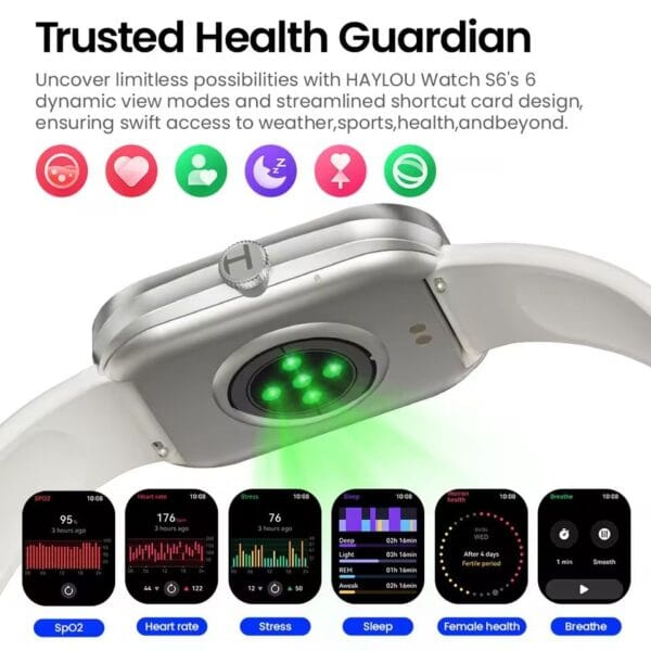 Xiaomi HAYLOU Watch S6 - Smart Watch Bluetooth 5.3 Ecran 2.01" TFT HD display – Image 5