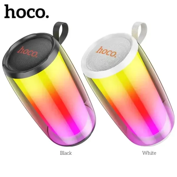 Hoco HC18 Jumper - Haut-parleur Bluetooth 66mm TWS avec RBG, Carte TF, USB & AUX – Image 5