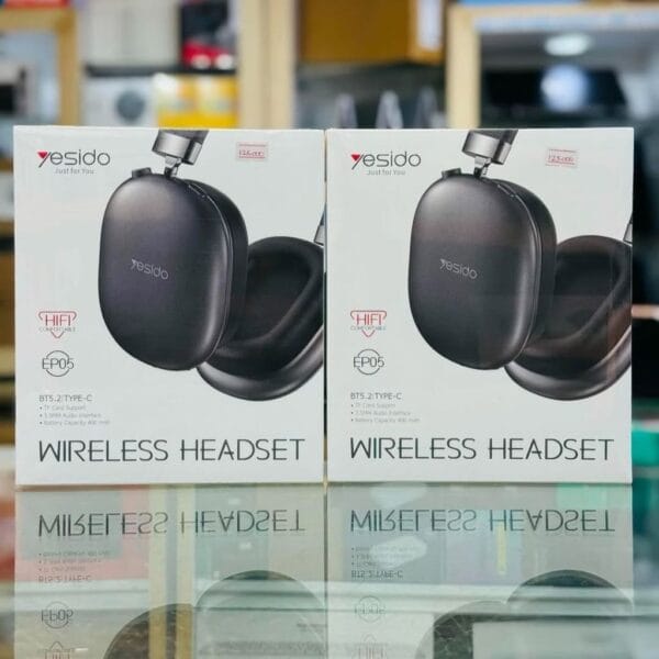 YESIDO EP05 - Casque Bluetooth avec haut-parleur de 40mm - Noir
