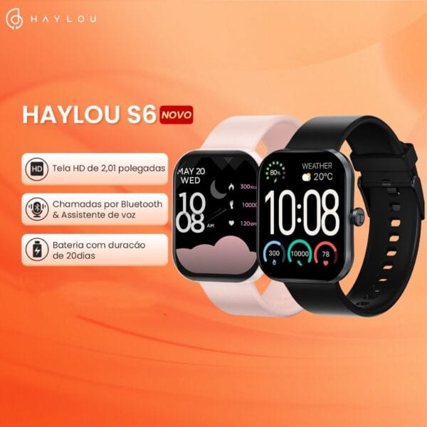 Xiaomi HAYLOU Watch S6 - Smart Watch Bluetooth 5.3 Ecran 2.01" TFT HD display