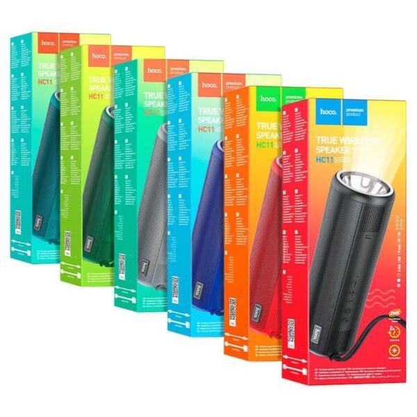 Hoco HC11 Bora - Haut-parleur Bluetooth avec Lampe Torche, AUX, TF card et USB