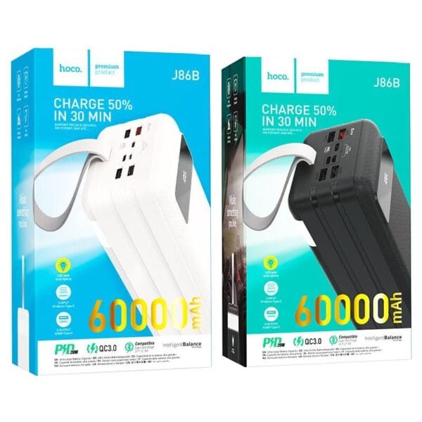 Hoco J86B Electric - PowerBank 60000mAh Fast Charge 22.5W