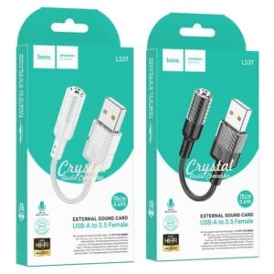 Hoco LS37 Spirit - Adaptateur USB-A vers AUX 3,5 mm Femelle