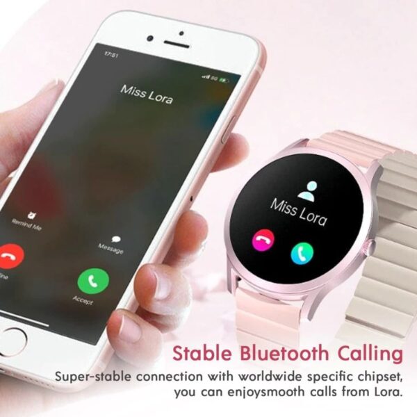 Kieslect Lady Smart Watch Lora ( New Version ) - 2 Bracelets Magnétique / Silicone – Image 5