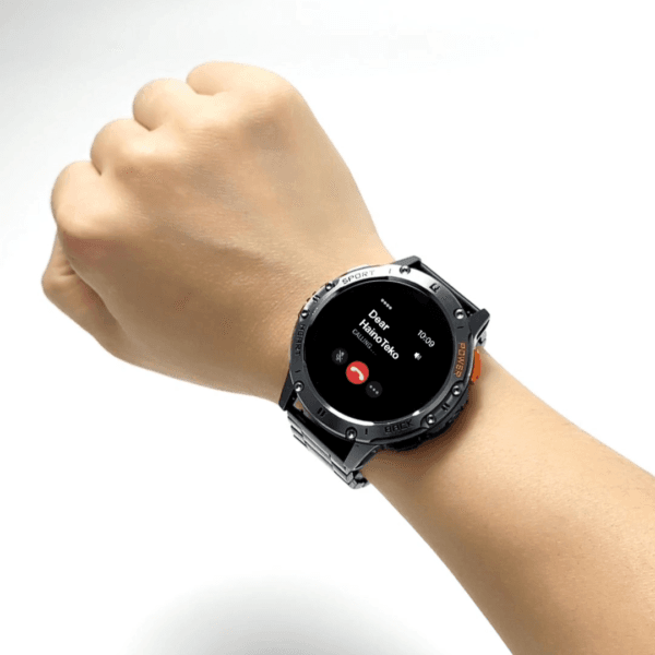 HainoTeko-6 Waterproof - Smartwatch Écran AMOLED avec Lampe Torche – Image 5