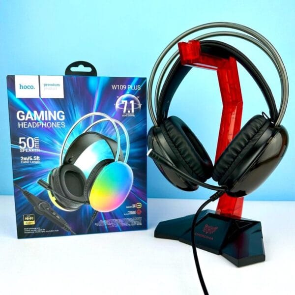 Hoco W109 Plus Rich - Casque Gaming avec Son surround 7.1 & RGB – Image 2