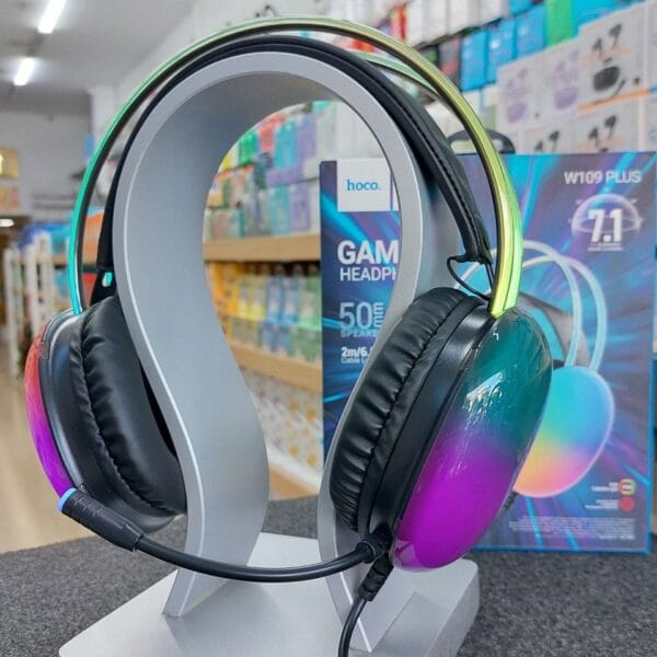 Hoco W109 Plus Rich - Casque Gaming avec Son surround 7.1 & RGB – Image 7