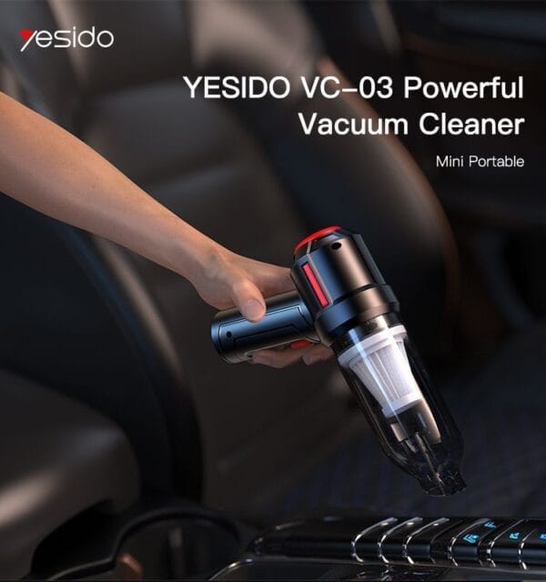 Yesido VC03 - Mini Aspirateur de Voiture 4500Pa