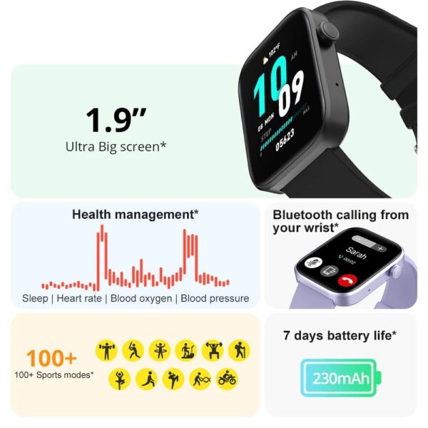 COLMI P71 - Smart Watch Bluetooth Écran 1.9” IPS – Image 6