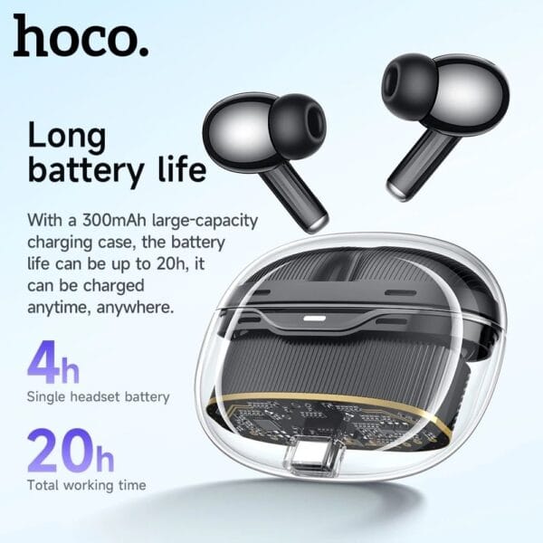 Hoco EW54 Rayo - Écouteurs sans fil TWS Bluetooth 5.3 – Image 6