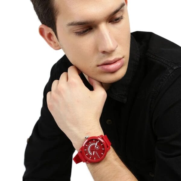 Montre Homme 1791480 – Cadran Rouge Bracelet en Silicone Rouge – Image 8