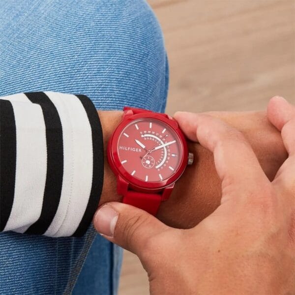 Montre Homme 1791480 – Cadran Rouge Bracelet en Silicone Rouge – Image 5