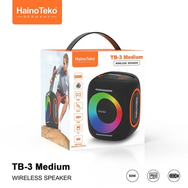 HainoTeko TB-3 - Haut-Parleur Bluetooth 5W / 50W / 160W + Mic – Image 9