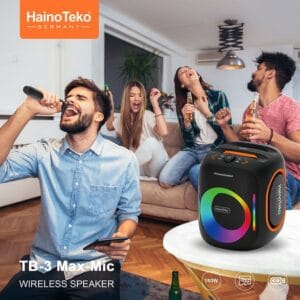 HainoTeko TB-3 - Haut-Parleur Bluetooth 5W / 50W / 160W + Mic