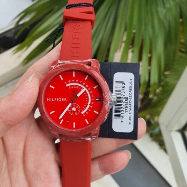 Montre Homme 1791480 – Cadran Rouge Bracelet en Silicone Rouge – Image 4
