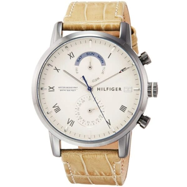 Montre Classique Homme 1710399 - Cadran Crème & Bracelet Cuir – Image 5