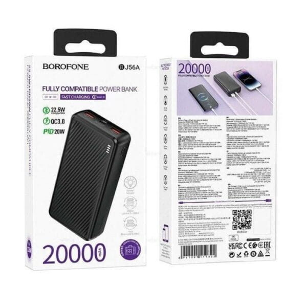 Hoco BOROFONE BJ56A Graceful – Power Bank 20000mAh 22.5W + PD20W