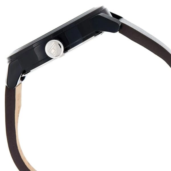 Montre Classique Homme 1791478 - Cadran Noir et Bracelet en Cuir Marron – Image 9