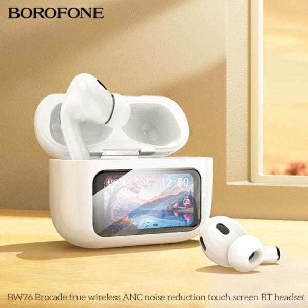 Hoco BOROFONE BW76 – Écouteurs Bluetooth 5.4 avec ANC & Écran Tactile – Image 2