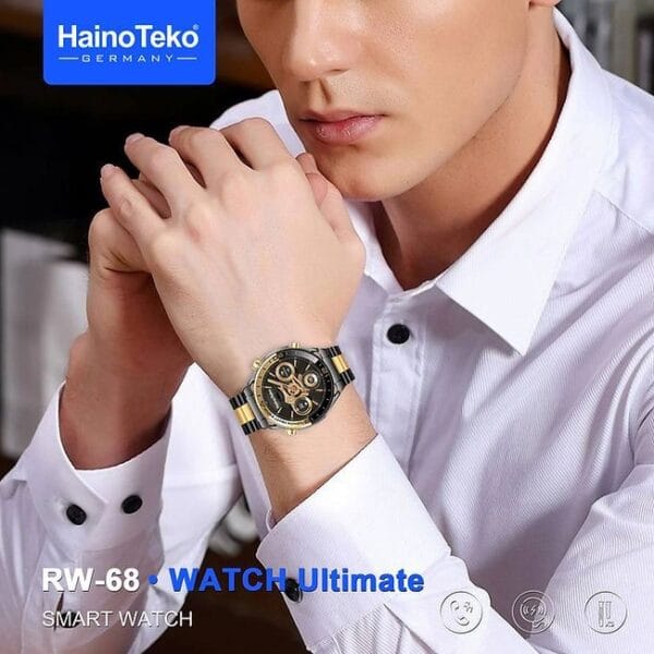 HainoTeko RW-68 Watch Ultimate - Smartwatch Amoled avec GPS & Alarme prière أوقات الصلاة – Image 3
