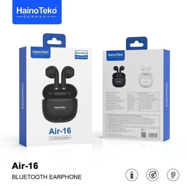 HainoTeko Germany Air-16 – Écouteurs Bluetooth 5.4