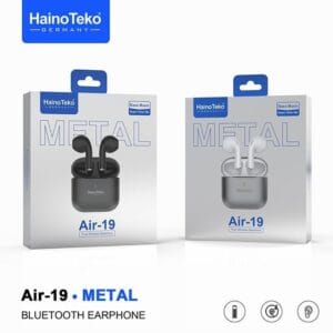 HainoTeko Air-19 – Écouteurs Bluetooth 5.4 avec Boitier Métallique