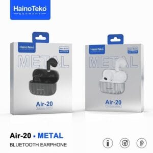 HainoTeko Air-20 - Ecouteurs Bluetooth Metalic Case