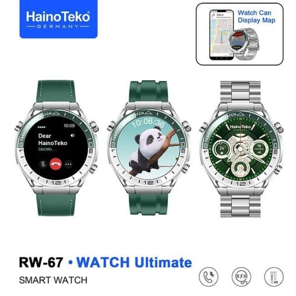 HainoTeko RW-67 Watch Ultimate – Smartwatch Amoled avec GPS & Alarme prière أوقات الصلاة – Image 2