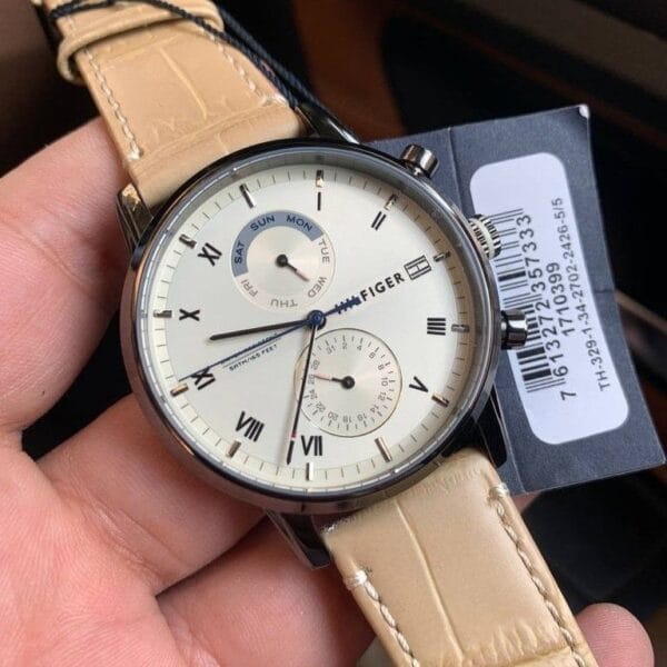Montre Classique Homme 1710399 - Cadran Crème & Bracelet Cuir