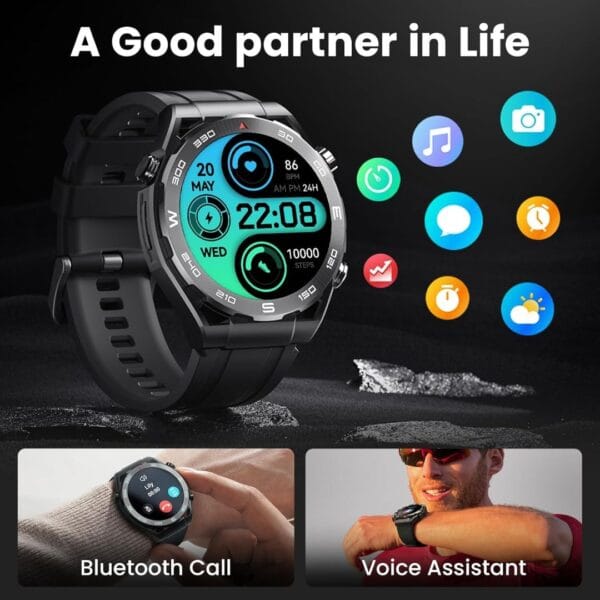 Xiaomi Haylou Watch R8 – Montre Connectée Écran 1,43″ AMOLED pour Sport & Aventures – Image 4