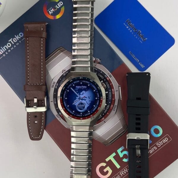 HainoTeko GT5 Pro [RW-65] – Smart Watch Amoled avec 3 Paires de Bracelets – Image 8