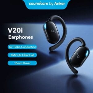 ANKER Soundcore V20i – Écouteurs Bluetooth 5.4 Open-Ear avec 4 Micros ENC IA
