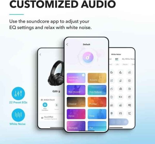 Anker Soundcore Q20i – Casque Bluetooth avec ANC hybride – Image 4