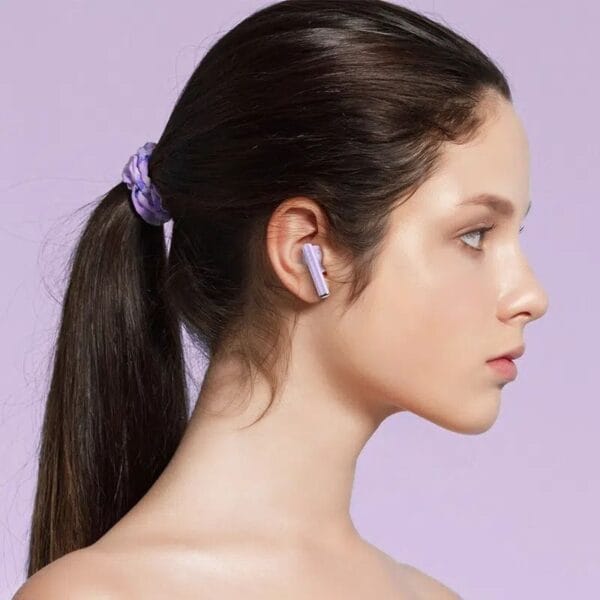 Hoco EW38 – Écouteurs Bluetooth 5.3 Mauve – Image 3