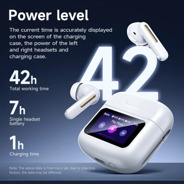 HOCO EQ14 – Écouteurs Bluetooth 5.4 avec écran tactile intelligent LED – Image 5