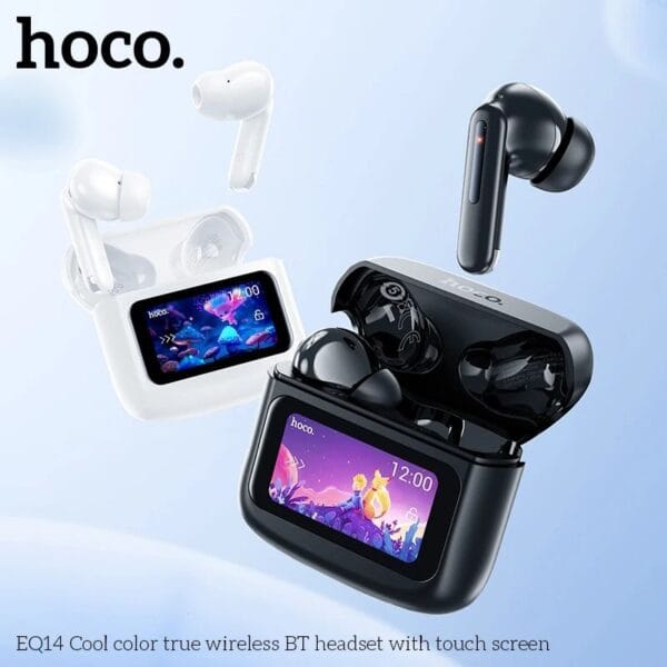 HOCO EQ14 – Écouteurs Bluetooth 5.4 avec écran tactile intelligent LED – Image 2