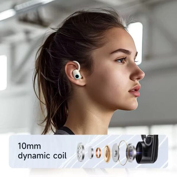 Hoco EQ8 - Écouteurs Bluetooth 5.3 - 7h d'Autonomie Non-Stop - Noir – Image 4