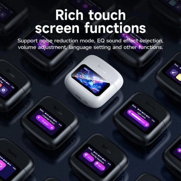 HOCO EQ14 – Écouteurs Bluetooth 5.4 avec écran tactile intelligent LED – Image 7