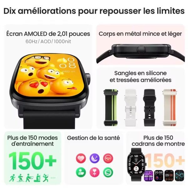 Xiaomi Haylou RS5 - Smart Watch Premium AMOLED 2.01″ – Image 8