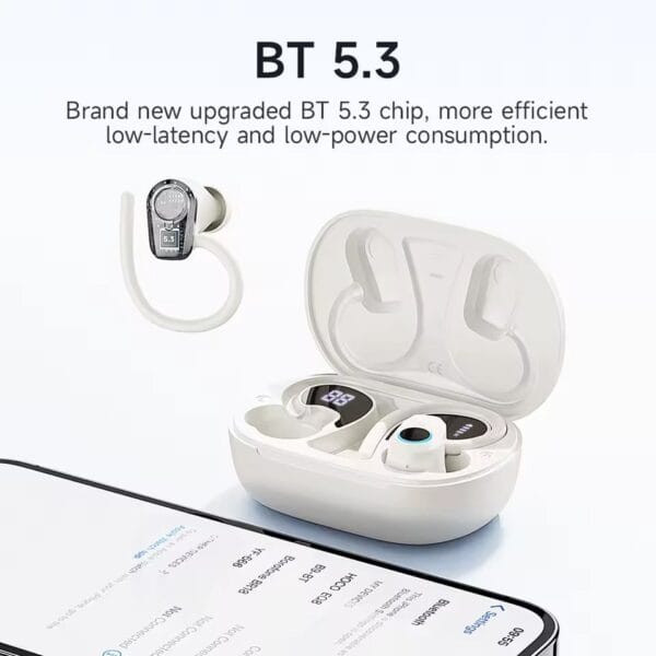 Hoco EQ8 - Écouteurs Bluetooth 5.3 - 7h d'Autonomie Non-Stop - Noir – Image 7