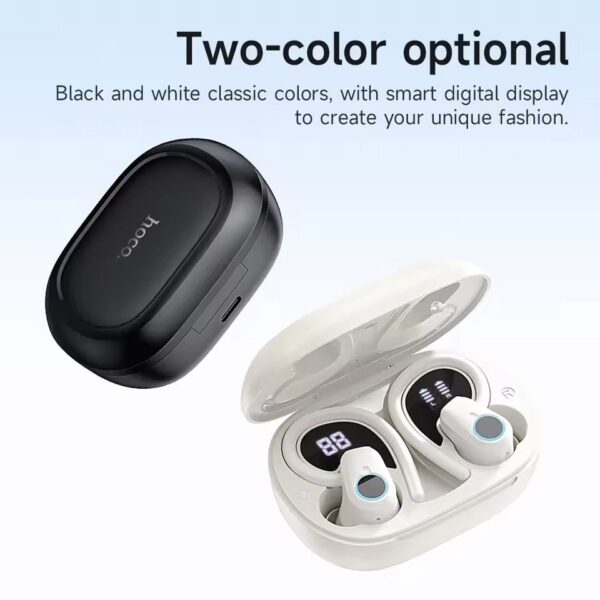 Hoco EQ8 - Écouteurs Bluetooth 5.3 - 7h d'Autonomie Non-Stop - Noir – Image 5