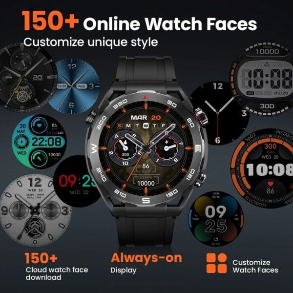 Xiaomi Haylou Watch R8 – Montre Connectée Écran 1,43″ AMOLED pour Sport & Aventures – Image 3