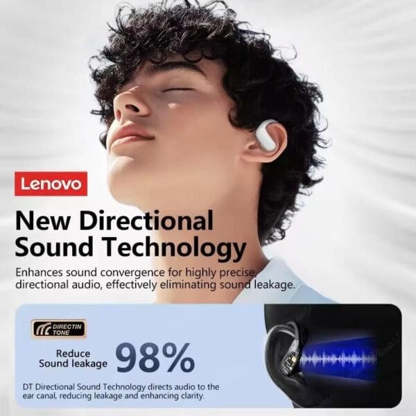 Lenovo ThinkPlus XT55 – Écouteurs Bluetooth 5.4 & AI Noise Cancelling – Image 3
