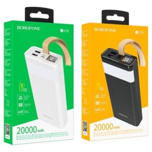 Hoco BOROFONE BJ18 Coolmy – Power Bank 20000mAh avec Lampe Torche