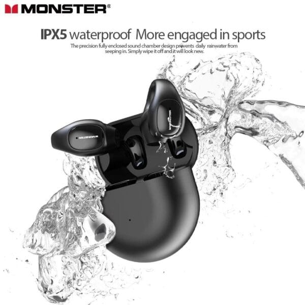 Monster Open Ear 200 - Écouteurs Bluetooth 5.3 à Clip d'Oreille pour Sport – Image 3