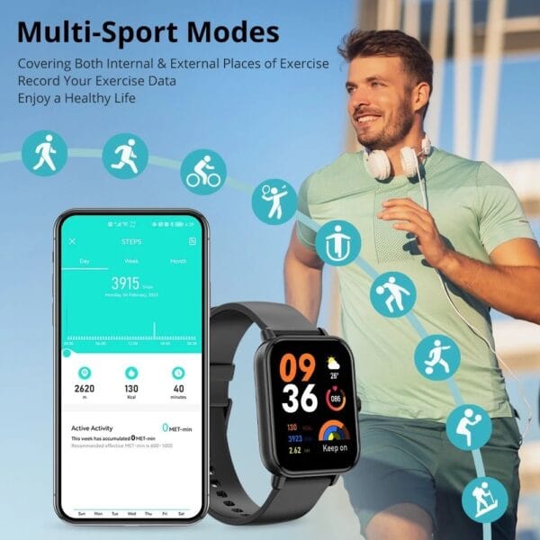 Colmi P81 – Smart Watch Bluetooth Écran HD 1.9” – Image 12