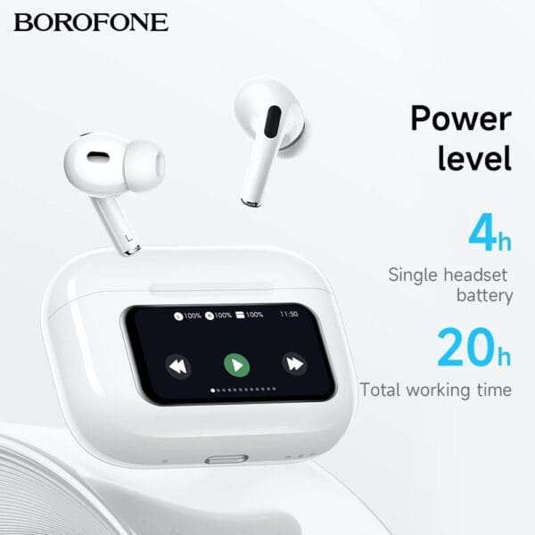 Hoco BOROFONE BW76 – Écouteurs Bluetooth 5.4 avec ANC & Écran Tactile – Image 4
